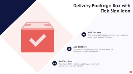 Delivery Package Icon Ppt PowerPoint Presentation Complete Deck With Slides