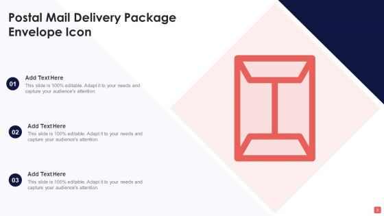 Delivery Package Icon Ppt PowerPoint Presentation Complete Deck With Slides