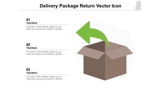 Delivery Package Return Vector Icon Ppt PowerPoint Presentation File Vector PDF