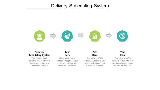 Delivery Scheduling System Ppt PowerPoint Presentation Styles Grid Cpb Pdf