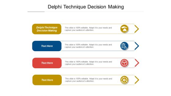 Delphi Technique Decision Making Ppt PowerPoint Presentation Infographics Topics Cpb Pdf