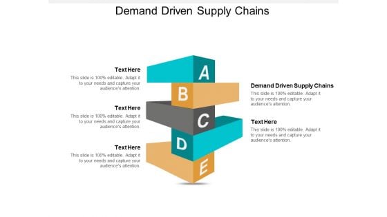 Demand Driven Supply Chains Ppt PowerPoint Presentation Background  Cpb