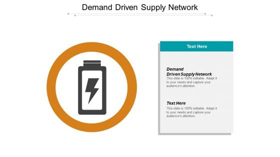 Demand Driven Supply Network Ppt PowerPoint Presentation Inspiration Sample