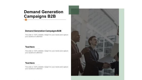 Demand Generation Campaigns B2B Ppt PowerPoint Presentation Styles Outfit Cpb