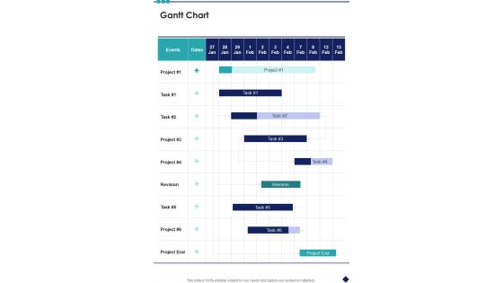 Demand Generation Proposal Gantt Chart One Pager Sample Example Document
