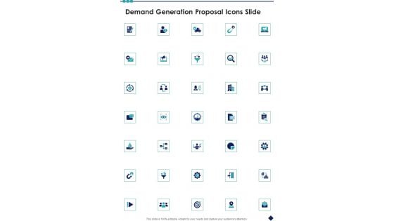 Demand Generation Proposal Icons Slide One Pager Sample Example Document