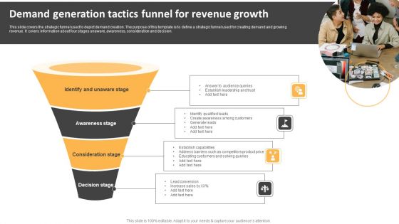 Demand Generation Tactics Funnel For Revenue Growth Ppt Professional Styles PDF