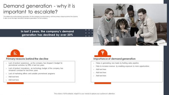 Demand Generation Why It Is Important To Escalate Client Acquisition Techniques To Boost Sales Clipart PDF