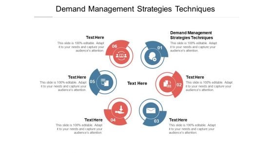 Demand Management Strategies Techniques Ppt PowerPoint Presentation Ideas Infographics Cpb