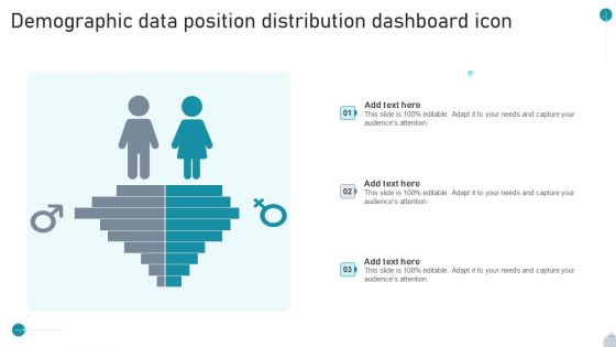 Demographic Data Position Distribution Dashboard Icon Sample PDF