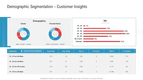 Demographic Segmentation Customer Insights Ppt Professional Format Ideas PDF