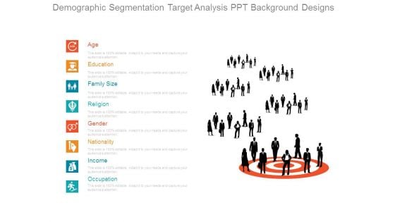 Demographic Segmentation Target Analysis Ppt Background Designs