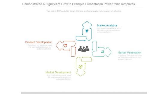 Demonstrated A Significant Growth Example Presentation Powerpoint Templates
