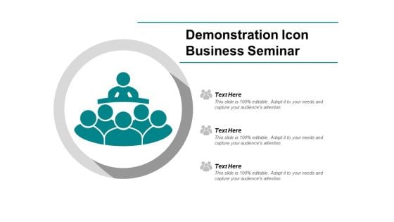 Demonstration Icon Business Seminar Ppt Powerpoint Presentation Styles Picture
