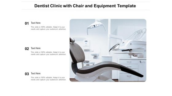 Dentist Clinic With Chair And Equipment Template Ppt PowerPoint Presentation Slides Graphics PDF