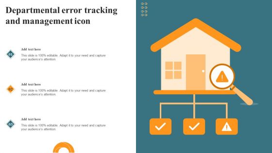 Departmental Error Tracking And Management Icon Microsoft PDF