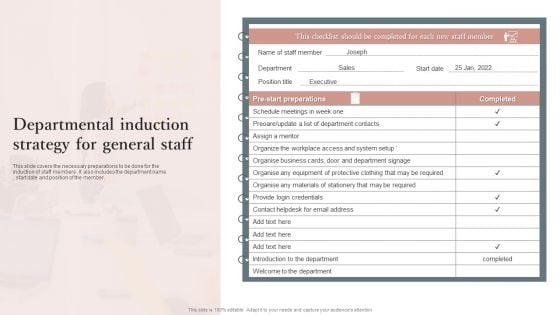 Departmental Induction Strategy For General Staff Guidelines PDF Departmental Induction Strategy For General Staff Guidelines PDF