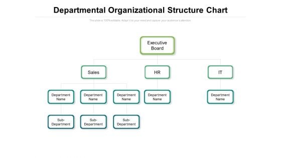 Departmental Organizational Structure Chart Ppt PowerPoint Presentation File Portfolio