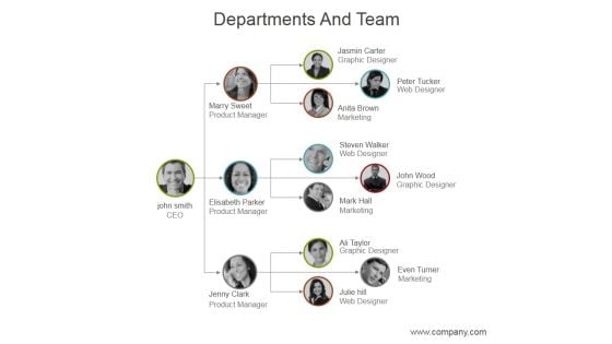 Departments And Team Ppt PowerPoint Presentation Infographics