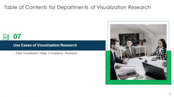 Departments Of Visualization Research Ppt PowerPoint Presentation Complete Deck With Slides