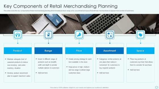 Deploy Merchandise Program To Enhance Sales Key Components Of Retail Merchandising Planning Inspiration PDF