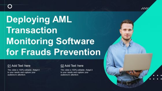 Deploying AML Transaction Monitoring Software For Frauds Prevention Ppt Icon Inspiration PDF