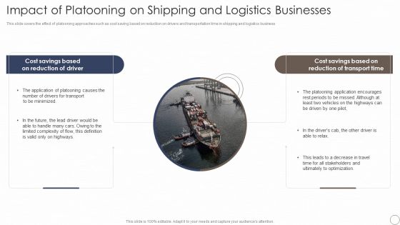 Deploying Automation In Logistics And Supply Chain Impact Of Platooning On Shipping Information PDF