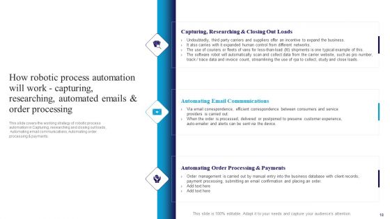 Deploying Automation In Logistics To Improve Processes Ppt PowerPoint Presentation Complete Deck With Slides