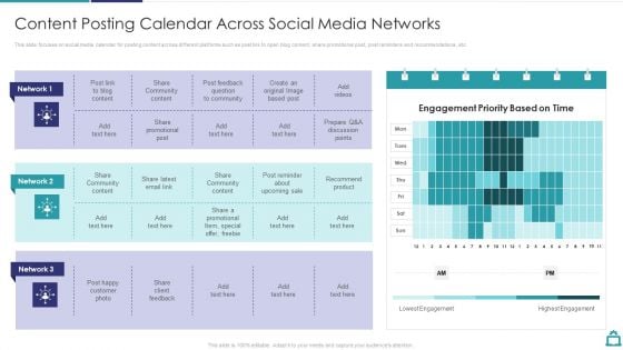 Deploying B2C Social Media Content Posting Calendar Across Social Media Networks Graphics PDF