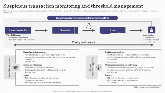 Deploying Banking Transaction Suspicious Transaction Monitoring And Threshold Themes PDF