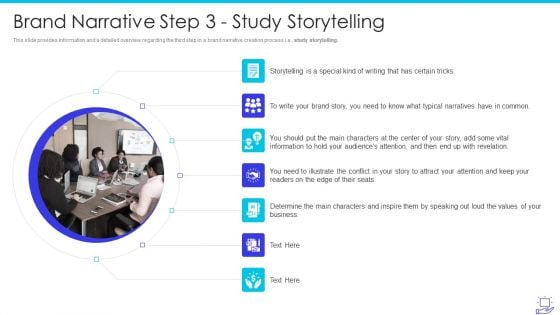 Deploying Brand Storytelling Influence Customer Brand Narrative Step 3 Study Storytelling Pictures PDF