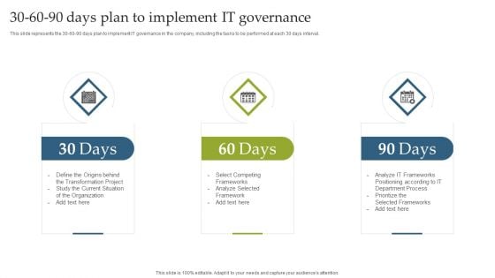 Deploying EGIT To Ensure Optimum Risk Management 30 60 90 Days Plan To Implement IT Governance Guidelines PDF Deploying EGIT To Ensure Optimum Risk Management 30 60 90 Days Plan To Implement IT Governance Guidelines PDF