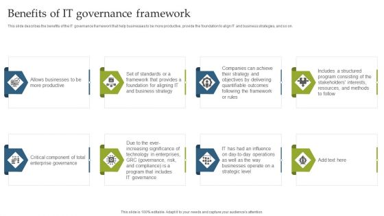 Deploying EGIT To Ensure Optimum Risk Management Benefits Of IT Governance Framework Rules PDF