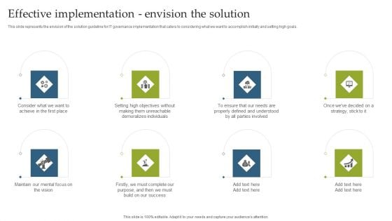 Deploying EGIT To Ensure Optimum Risk Management Effective Implementation Envision The Solution Background PDF