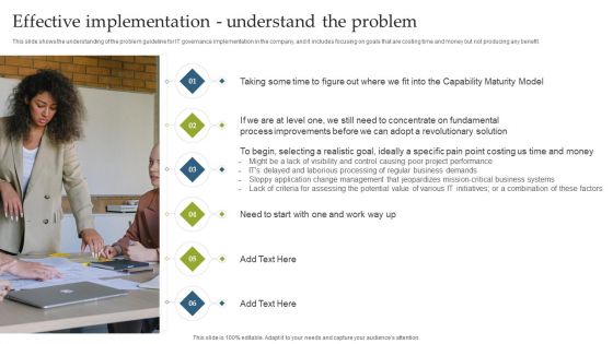 Deploying EGIT To Ensure Optimum Risk Management Effective Implementation Understand The Problem Topics PDF