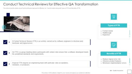 Deploying Quality Assurance QA Transformation Conduct Technical Reviews For Effective Rules PDF