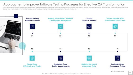Deploying Quality Assurance QA Transformation Tools And Strategies Ppt PowerPoint Presentation Complete Deck With Slides Slide17