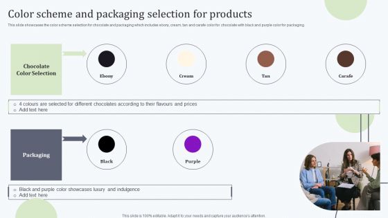 Deploying Revitalization Strategy Enhance Product And Service Sales Color Scheme And Packaging Selection Brochure PDF