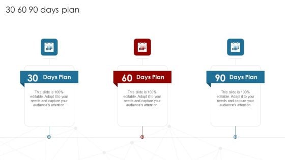 Deployment Of Business Process 30 60 90 Days Plan Ppt Model Design Inspiration PDF