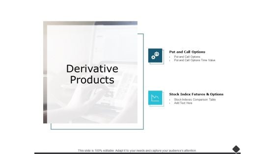 Derivative Products Ppt PowerPoint Presentation Slides Images