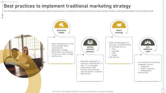 Deriving Leads Through Traditional Best Practices To Implement Traditional Marketing Elements PDF