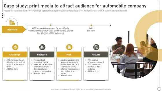 Deriving Leads Through Traditional Case Study Print Media To Attract Audience For Automobile Elements PDF