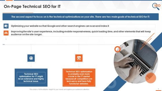 Describing On Page Technical SEO For IT Company Training Ppt