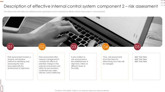 Description Of Effective Internal Control System Component 2 Risk Assessment Sample PDF