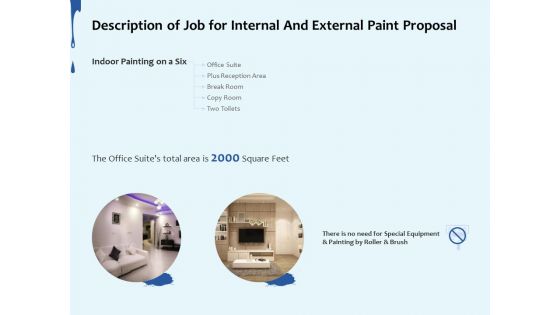 Description Of Job For Internal And External Paint Proposal Ppt Ideas Brochure PDF
