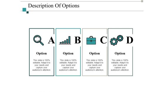 Description Of Options Ppt PowerPoint Presentation Model Templates