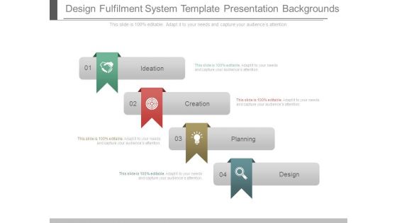 Design Fulfilment System Template Presentation Backgrounds