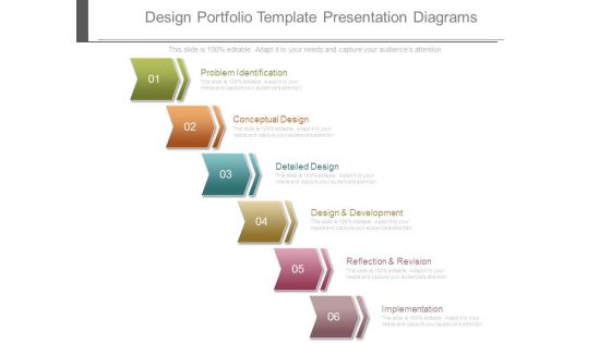 Design Portfolio Template Presentation Diagrams