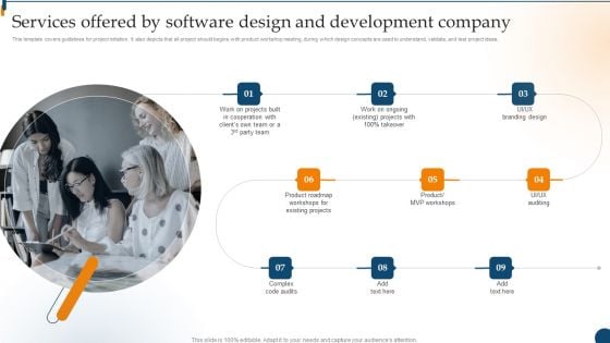 Design Software Playbook Engineers Services Offered By Software Design And Development Company Inspiration PDF