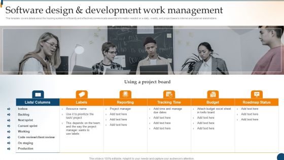Design Software Playbook Engineers Software Design Development Work Management Structure PDF